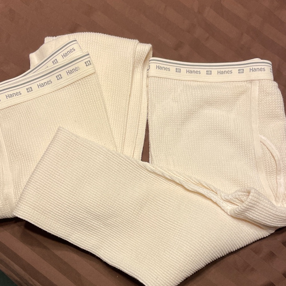 2 pair of Hanes NWOT long John’s
